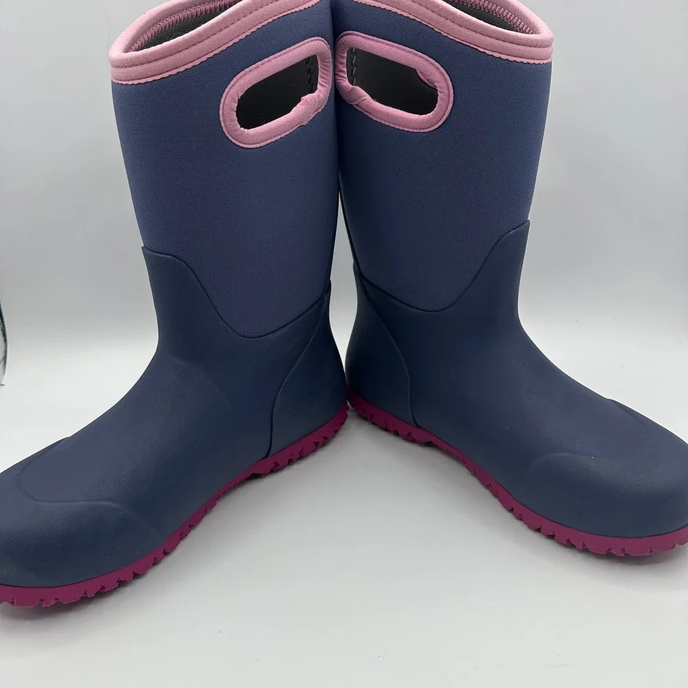 Bogs Kids York Solid Waterproof Winter Boots Grape Purple Pink Youth Sz 4 EU‎ 37